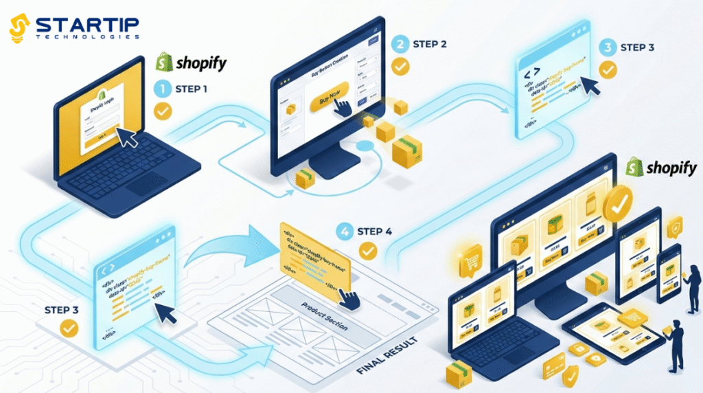 Shopify Buy Button embedded on website example